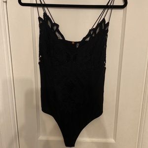 FREE PEOPLE Black “Adella” Body Suit